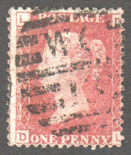 Great Britain Scott 33 Used Plate 106 - DL - Click Image to Close